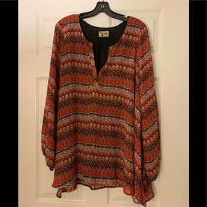 Show Me Your Mumu Orange Print Dress - Size L